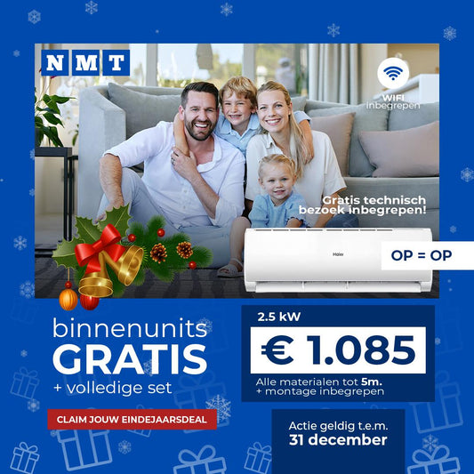 Haier Airco 2.5kW All-in Pakket - WiFi Inbegrepen