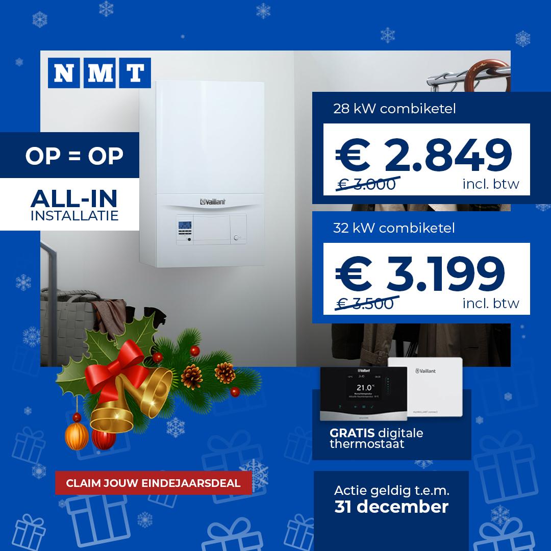 Vaillant Combiketel 32kW All-in Pakket - Gratis Digitale Thermostaat