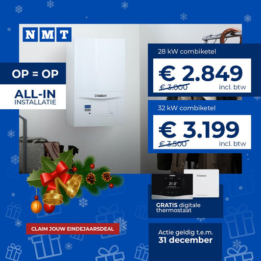 Vaillant Combiketel 32kW All-in Pakket - Gratis Digitale Thermostaat